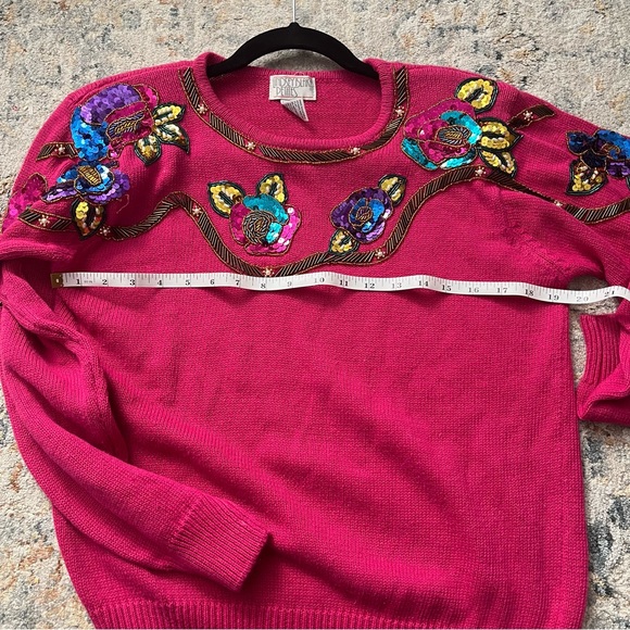 VTG Lindsey Blake sweater with sequins - Picture 5 of 6